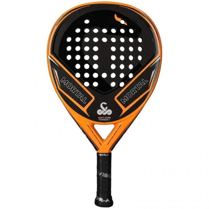 Vibor-A Pala de Pádel Mortal Carbon 3.0 Talla 351 Naranja y Negra